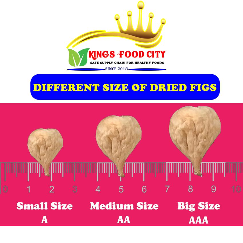 Different Size of Dried Figs