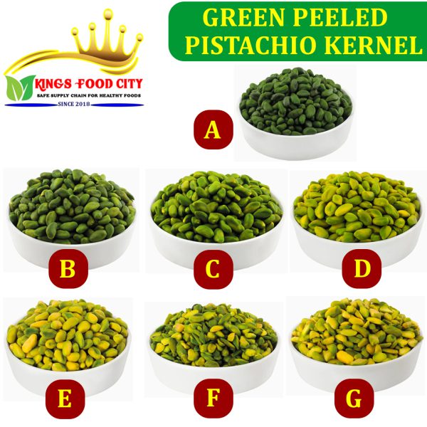 Green Pealed Pistachio Kernel in Different Colors